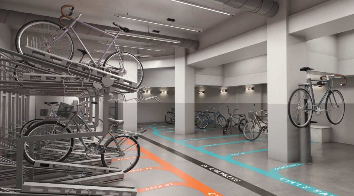 24 Eversholt Street bike racks