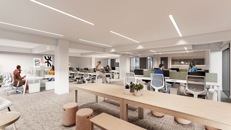 22 Lavington Street open plan office space