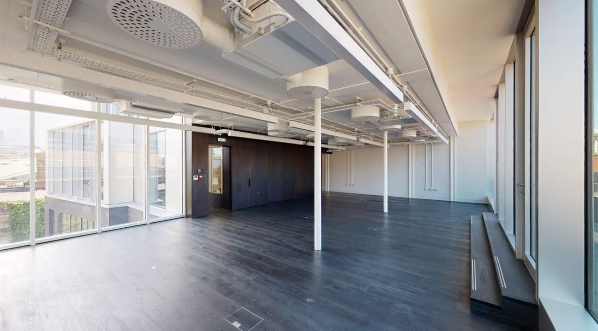 Link House dark wood office