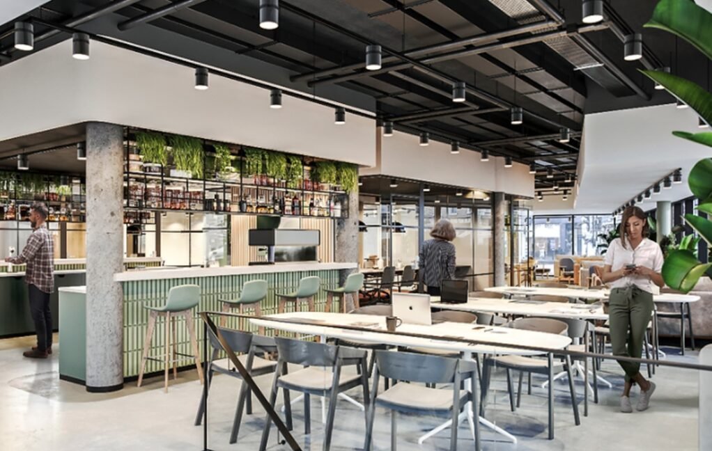 The Lighthouse in Kings Cross bar in a serviced office