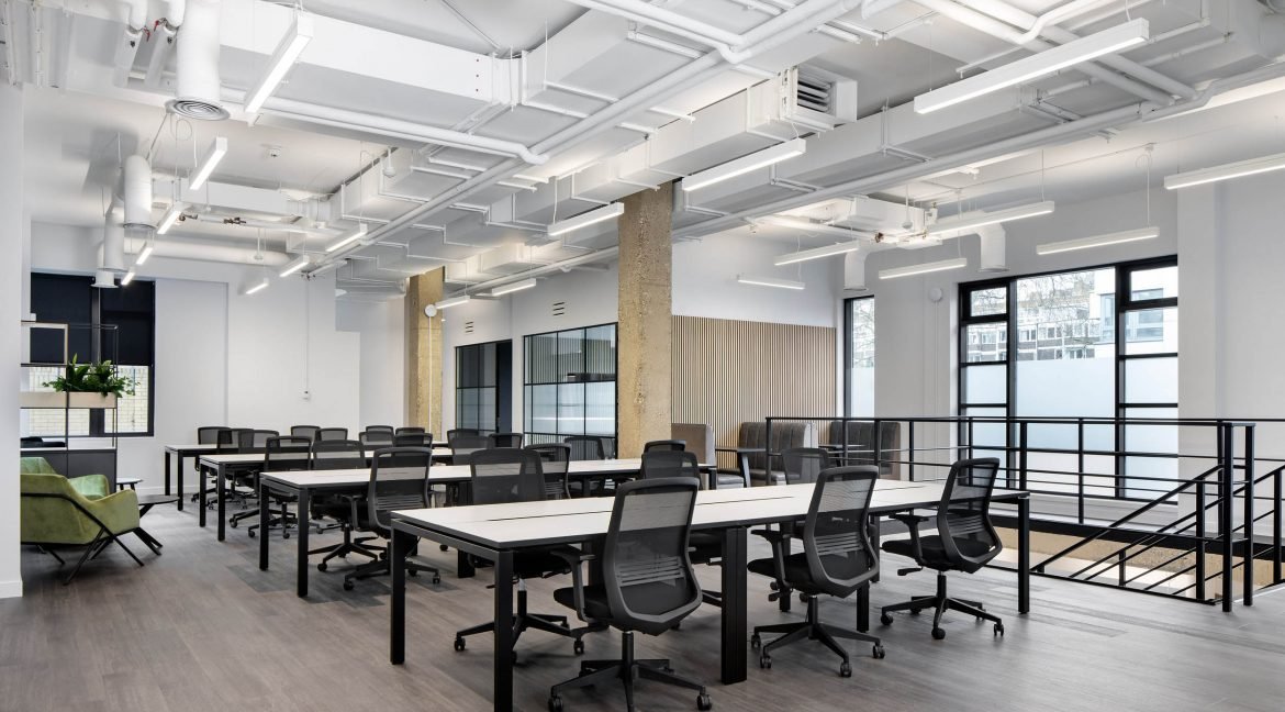 100 Bunhill Row open plan office