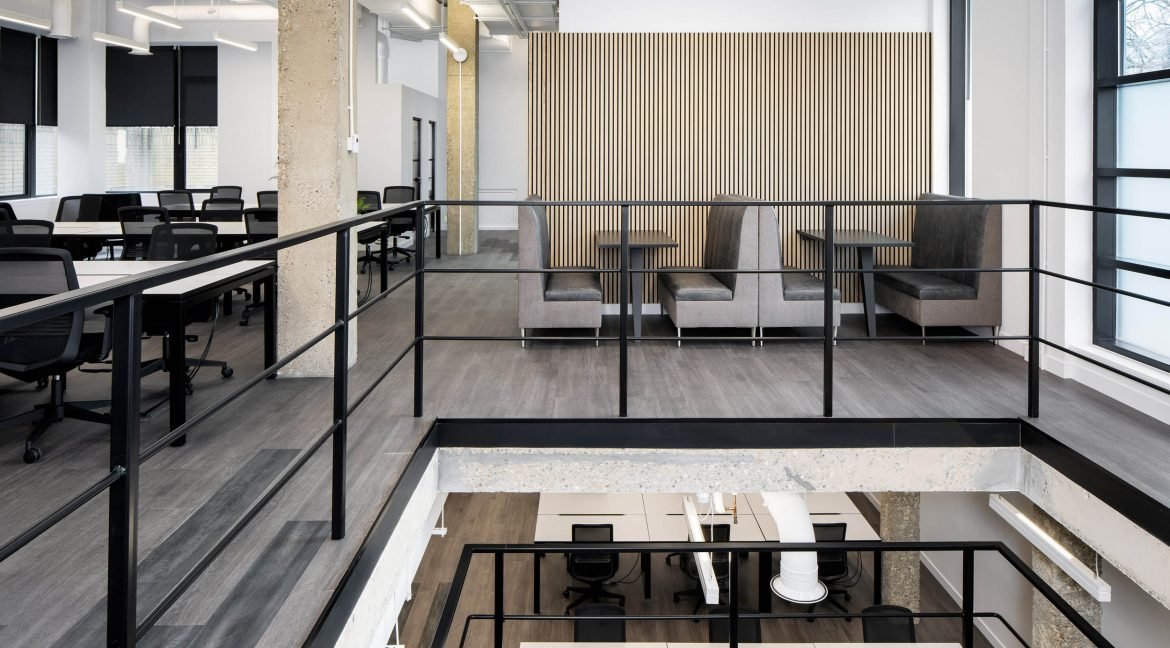 100 Bunhill Row split level office