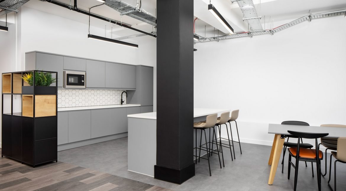 67 Clerkenwell Road breakout kitchen space